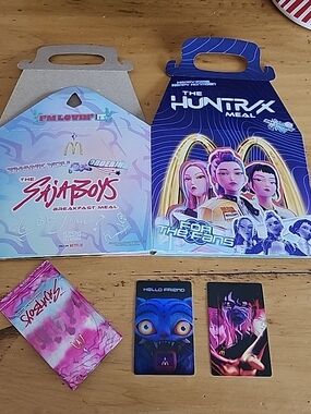 McDonalds K-Pop Demon Hunters Saja Boys Foil Card Jinu Demon RARE includes Box